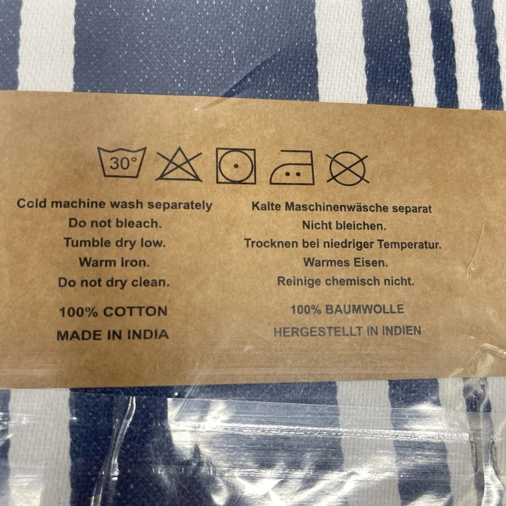 Urban Villa‎ Kitchen Towels 100% Cotton 20x30 Absorbent Dish Clothes Indigo New
